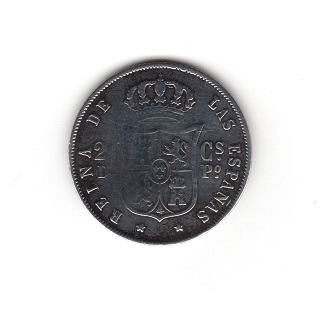 1868N 20 CENTAVOS DE PESO