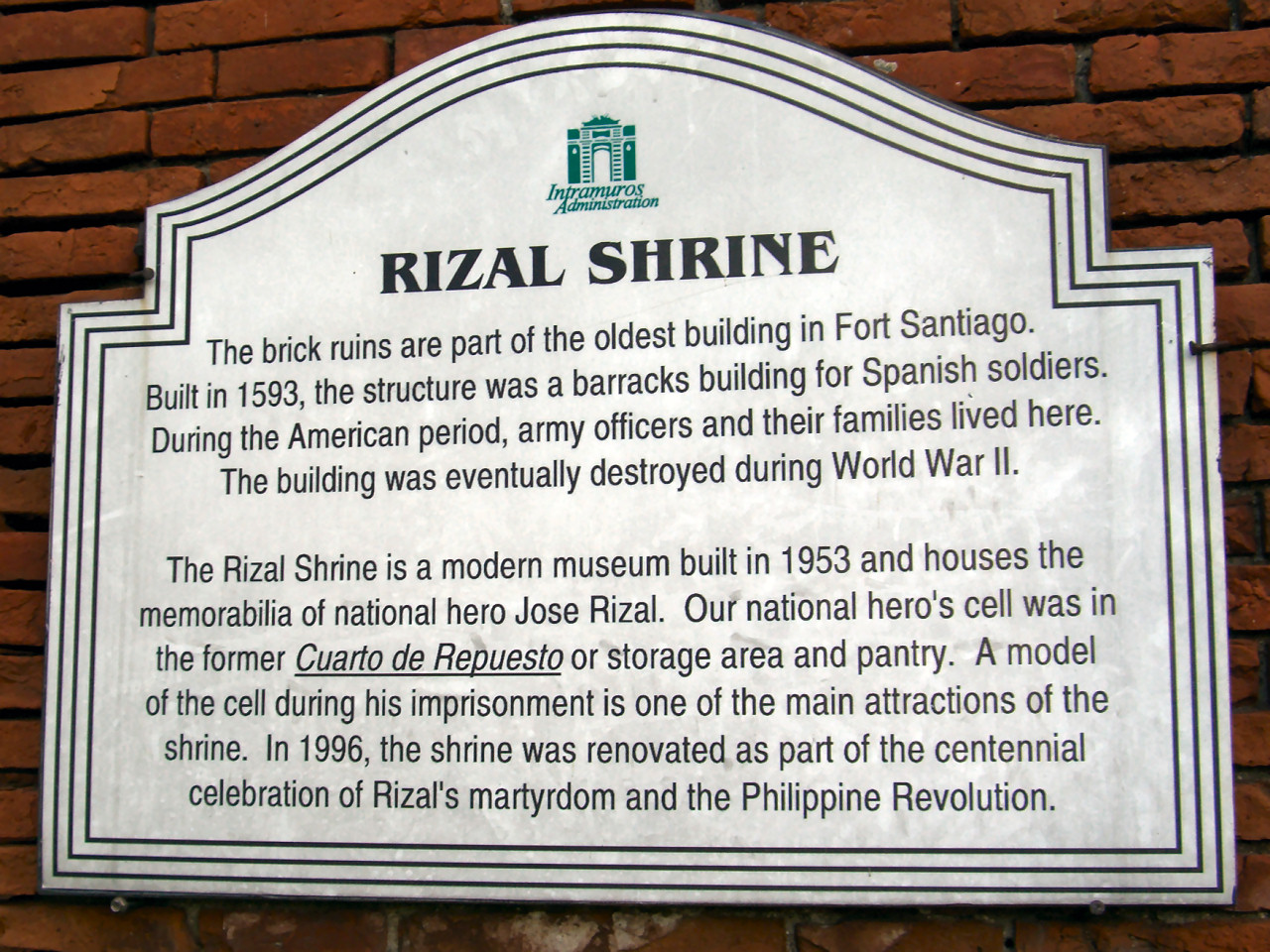 T[LO(Rizal Shrine)