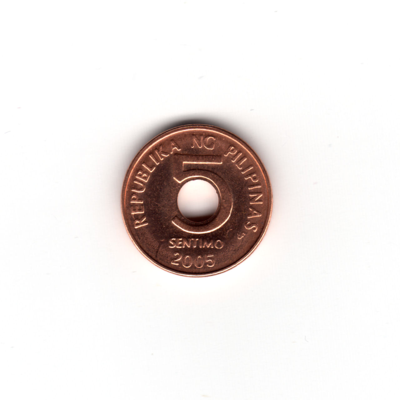 フィリピンの硬貨 2005年 5 SENTIMO