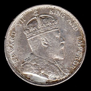 Pichori フィリピンの貿易銀貨 1907年 海峡植民地ドル