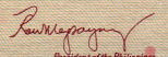 magsaysay signature
