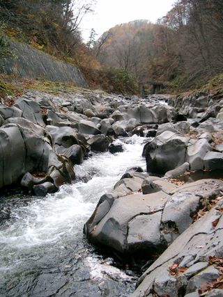 福島県：裏磐梯の中津川渓谷