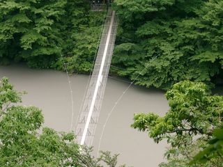 静岡県：寸又峡の夢の吊橋