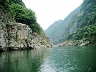 徳島県：吉野川水系の大歩危(おおぼけ)