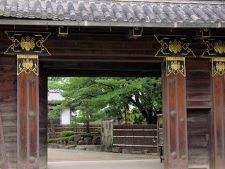 長野：松本城の一の門