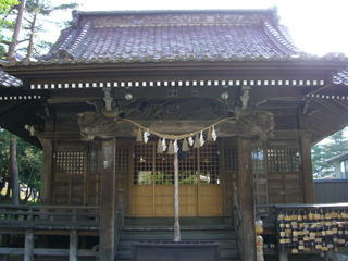 宮城県：鳴子温泉の温泉神社の拝殿