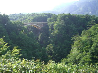 鳴子峡の大深沢橋