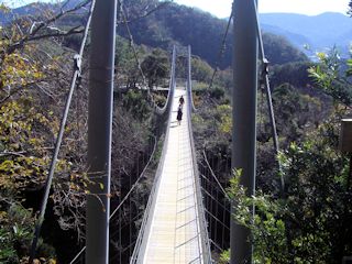 静岡県：らんの里 吊り橋
