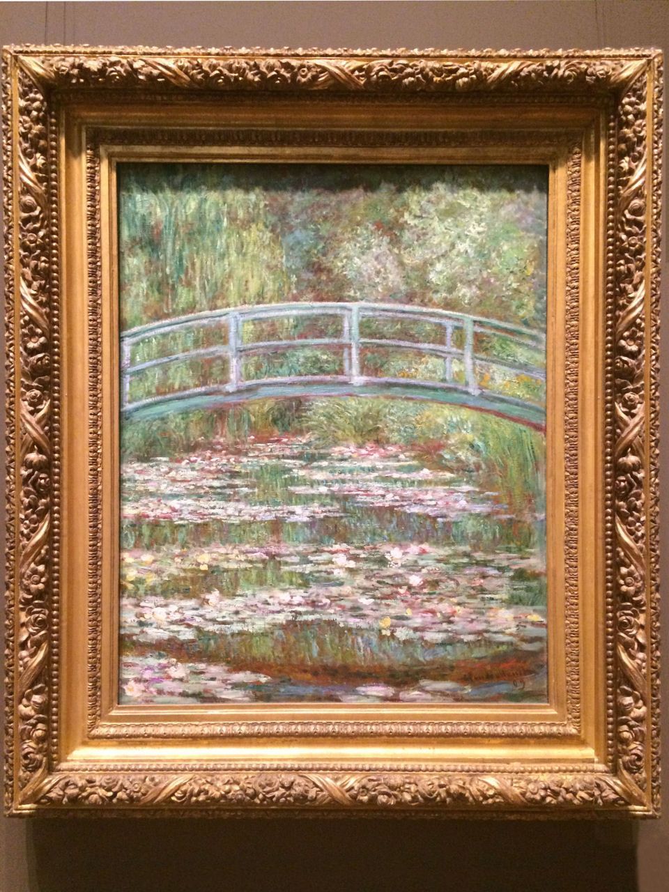 NY：メトロポリタン美術館、睡蓮の池の上の橋(Bridge over a Pond of Water Lilies)