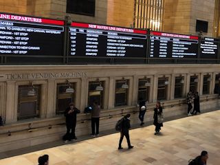 ニューヨーク：ニューヨーク：グランド・セントラル・ターミナル（Grand Central Terminal）のチケット販売ブース(TicketVending Machines)