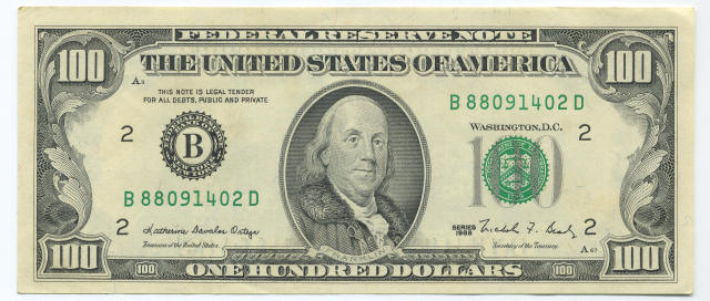 1988 100 DOLLARS