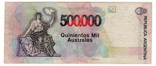 1990年 50万アウストラル紙幣